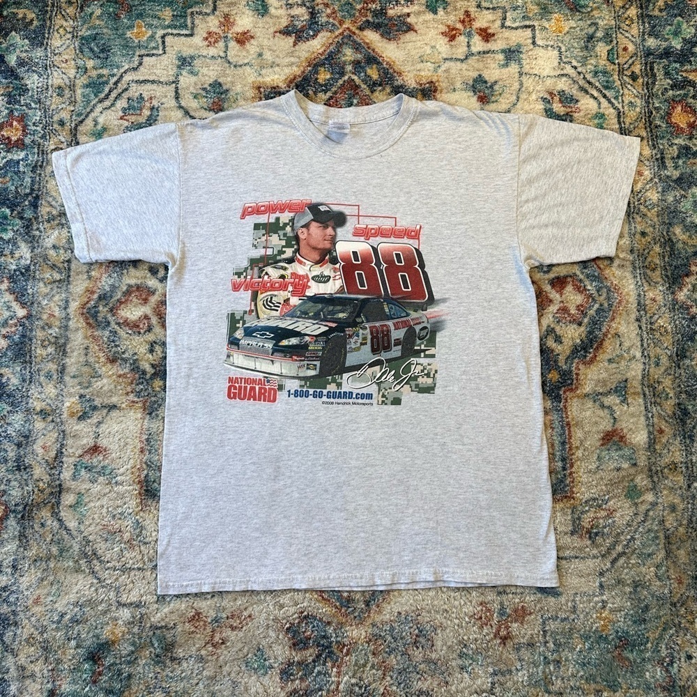 NASCAR Dale Earnhardt Jr National Guard Racing T-shirt Large